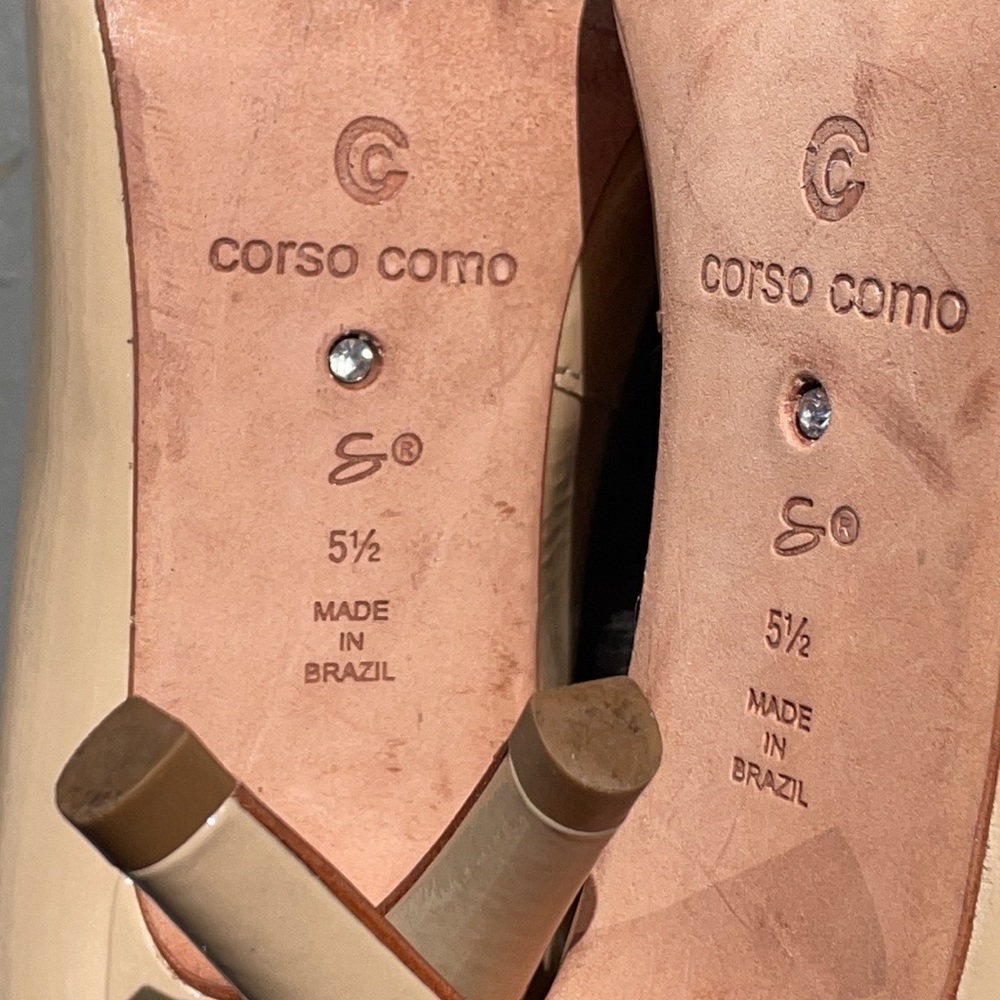 Corso como beige heels. Made in Brazil.Size 5,5. - Picture 6 of 16